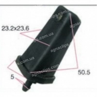 F7087 Форсунка універсальна L=50.5