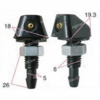 F7062 Форсунка універсальна на гайці