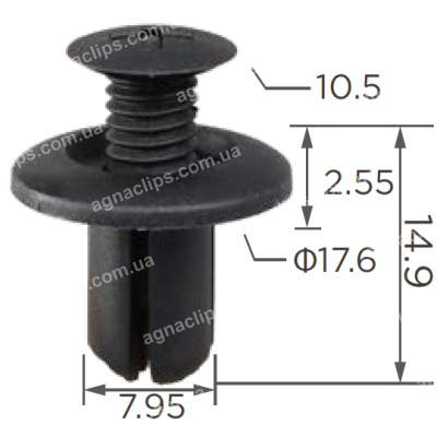 DK6002 Кліпса Hyundai Kia Mazda Ford Honda W705845S300 8659028000 B0925183 0G0325007A MB45556143 91507SH3003