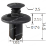 DK6002 Кліпса Hyundai Kia Mazda Ford Honda W705845S300 8659028000 B0925183 0G0325007A MB45556143 91507SH3003