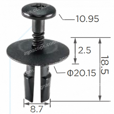 C 3633 Кліпса BMW 51218205295