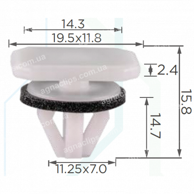 C 3653 Кліпса Ford 2T14V35312AB 2T14V353129BA BSG30995001 4493651 4420159