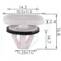 C 3653 Кліпса Ford 2T14V35312AB 2T14V353129BA BSG30995001 4493651 4420159