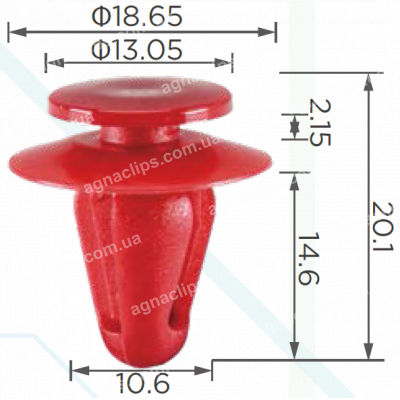 C 3656 Кліпса обшивки дверей