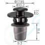 C 3663 Кліпса VW Seat Audi Skoda Citroen Peugeot 5J0853573 357853575 6991N4 6979C6 6991W4