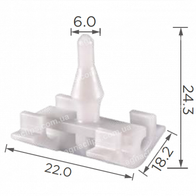 C 3665 Кліпса Mercedes A0019883181