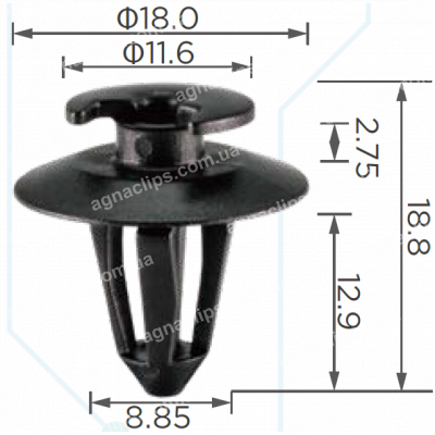 C 3677 Кліпса Mercedes A4639880278