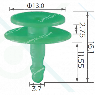C 3686 Кліпса Toyota 7682960020