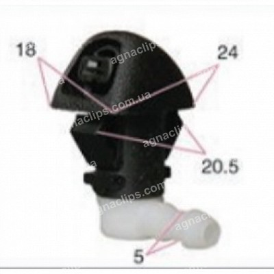 F7095 Форсунка Honda 76810TK8A01