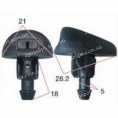 F7112 Форсунка Peugeot Citroen 6438Y5 6438CA 6438P4 6438AQ 6438h4