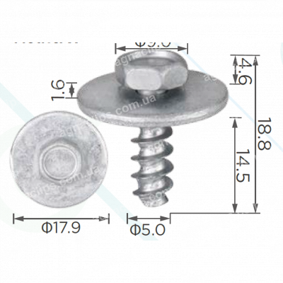 H 2329 Саморіз 5х15 BMW 7147151963