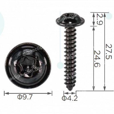 H 2372 Саморіз 4.2х25 універсальний