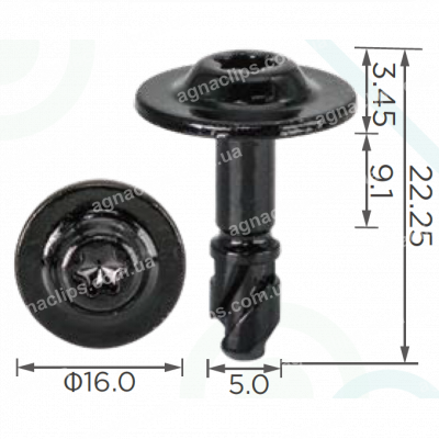 H 2377 Гвинт 5х22 VW Audi 8W0805121