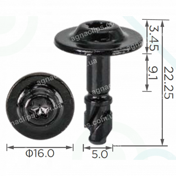 H 2377 Гвинт 5х22 VW Audi 8W0805121