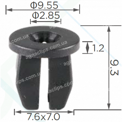 C 3517 Кліпса SWM під саморіз
