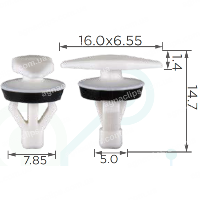 C 3674 Кліпса VW Audi 8E0837485B 8E0837485D 8E0837485C