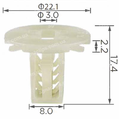 C 3682 Розпірна втулка BMW 07149248255