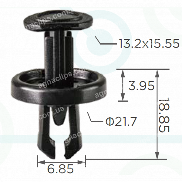 C 3688 Кліпса Toyota 9046709242