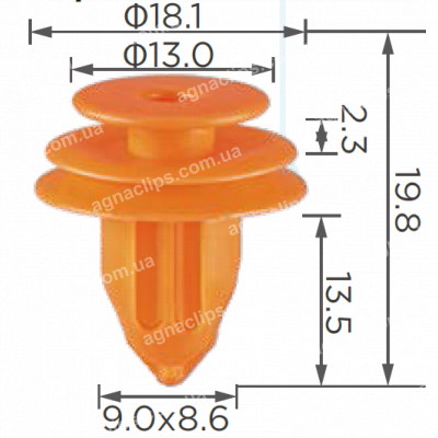 C 3717 Кліпса Ford Lincoln 1946536 W718230S300