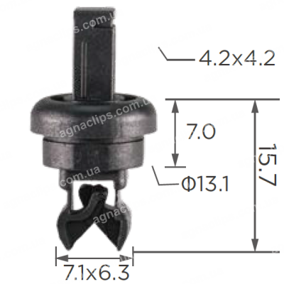 C 3719 Кліпса Nissan 79916JD00A