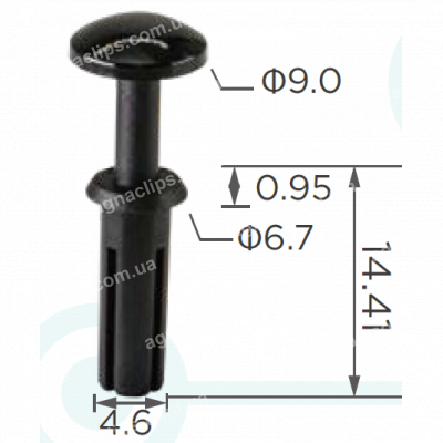 C 3739 Кліпса універсальна розпірна