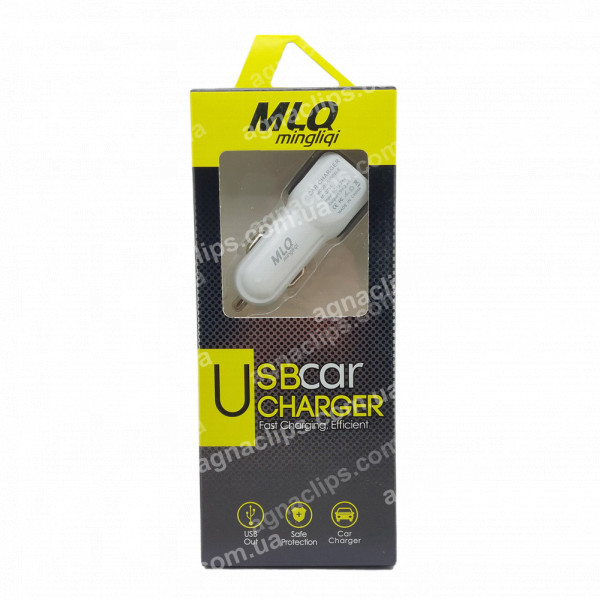 АЗУ MLQ 701 (2USB 2.4A) з підсвічуванням