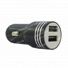 АЗУ метал без упаковки 2USB з підсвічуванням