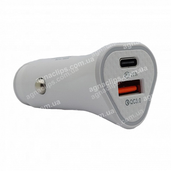 АЗУ YY-C06 (1USB 1USB-C) з підсвічуванням
