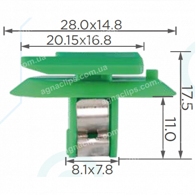 C 3764 Кліпса GM Opel 13435002