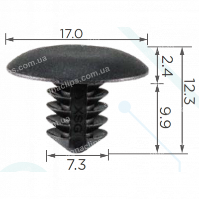 C 3810 Кліпса універсальна