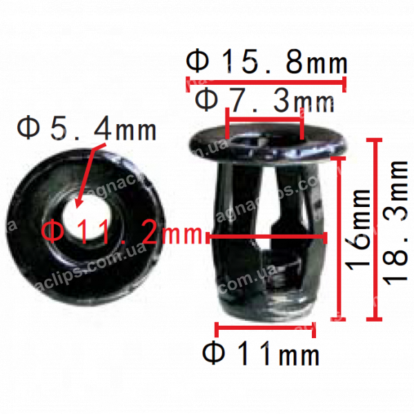H 2247 Вставка під гвинт M6 VW Audi Skoda Seat N90218403