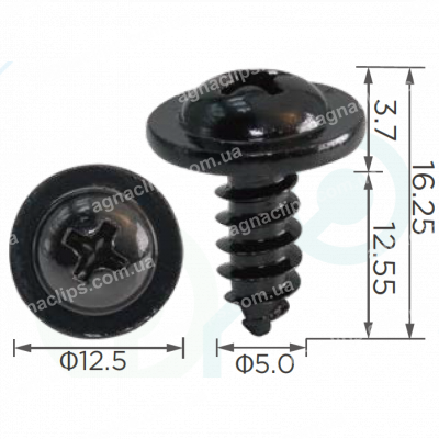 H 2345 Саморіз 5x13 універсальний