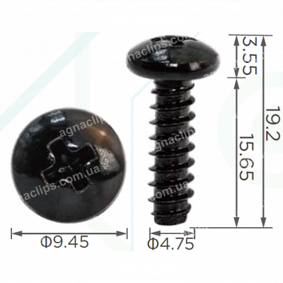 H 2368 Саморіз 4.8х16 VW Audi Skoda N01396921