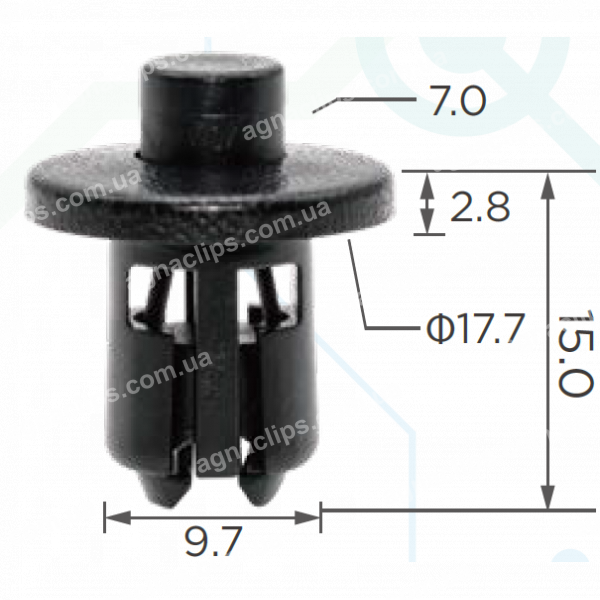 C 3771 Кліпса Toyota Lexus 9046710170C0