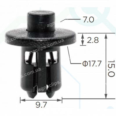 C 3771 Кліпса Toyota Lexus 9046710170C0