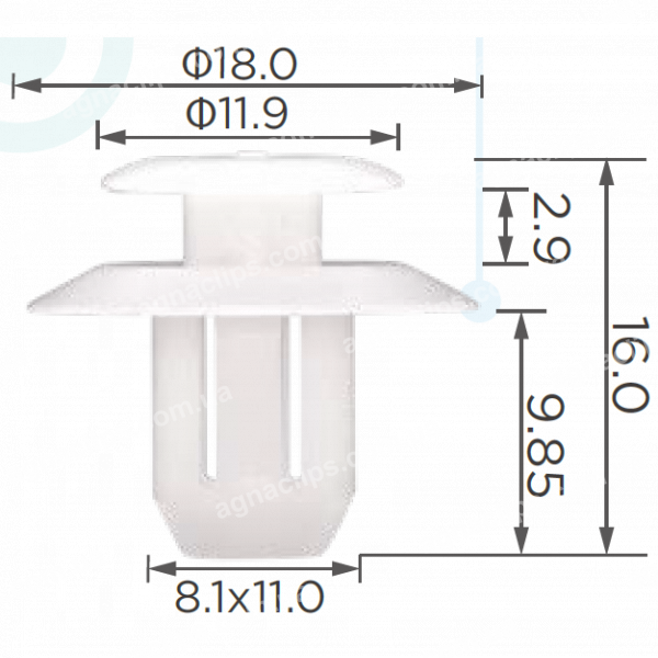 C 3772 Кліпса Toyota Lexus 7586760010