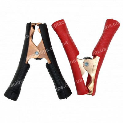 Затискач "Крокодил" L=95 мм ізольований пара