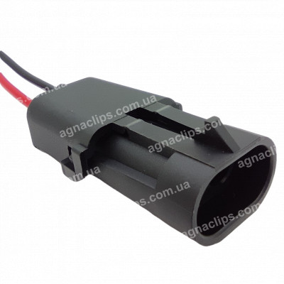 RP1223 Роз'єм 2-к штирьовий 12010973 отв.частина RP1010