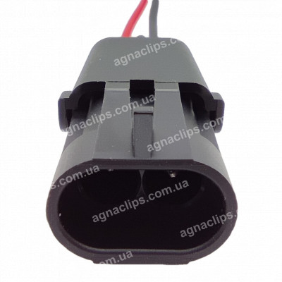 RP1223 Роз'єм 2-к штирьовий 12010973 отв.частина RP1010