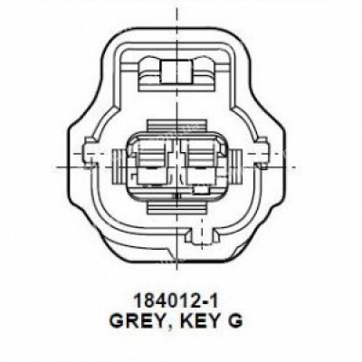 RP1124 Роз'єм 2-к Toyota Ford 184012-1