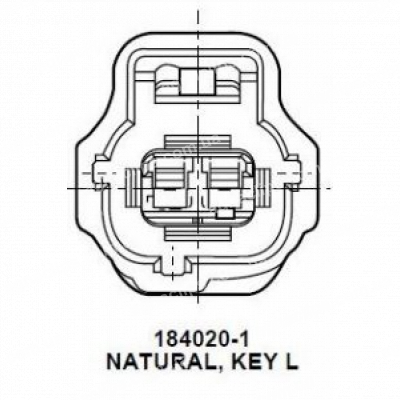 RP1122 Роз'єм 2-к 184020-1 Ford Toyota