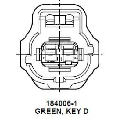 RP1119 Роз'єм 2-к Toyota Ford 184006-1 178392-2 90980-11062 90980-10737 3U2Z-14S411-BA