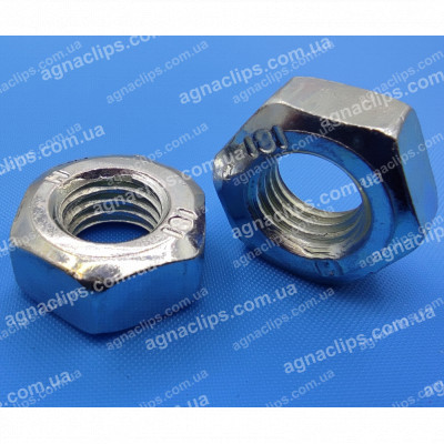 Гайка M10 білий цинк