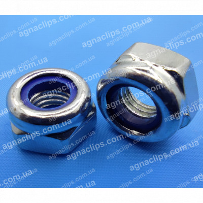 Гайка М10 з фторопластовим вкладишем