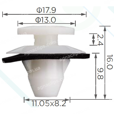 C 3777 Кліпса Toyota Lexus 8149628010
