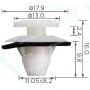 C 3777 Кліпса Toyota Lexus 8149628010