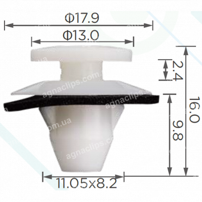 C 3777 Кліпса Toyota Lexus 8149628010