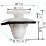 C 3777 Кліпса Toyota Lexus 8149628010