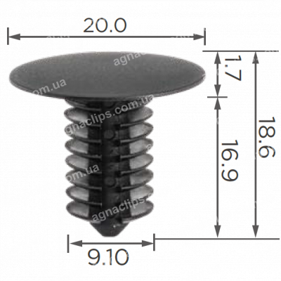 C 3711 Кліпса BYD 1029180800 BYDQ832B8314