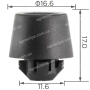 Відбійник капота Toyota Lexus 9054109117